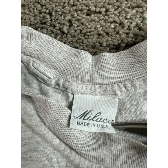 VINTAGE Endangered Species Shirt Womens OS Gray Bear Cups Young'uns Wildlife 90s - Picture 5 of 14